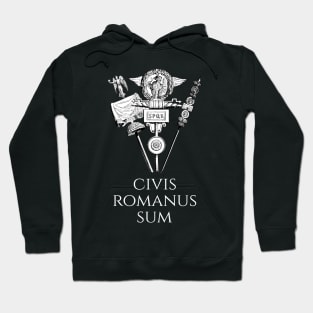 Ancient Rome - Civis Romanus Sum - Cicero Latin Quote Hoodie